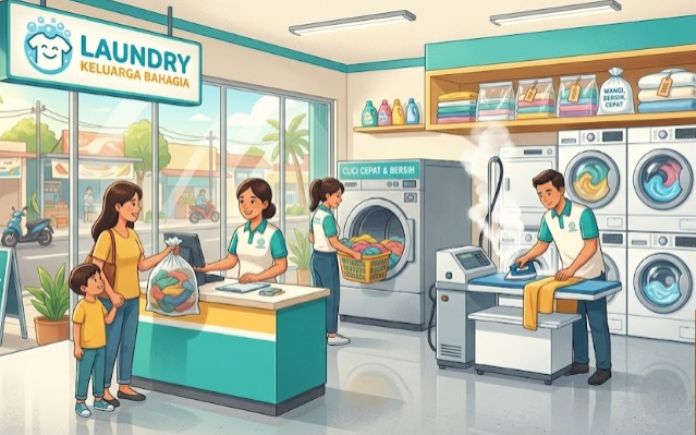 Ilustrasi Laundry